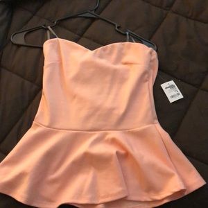 Charlotte Russe strapless top